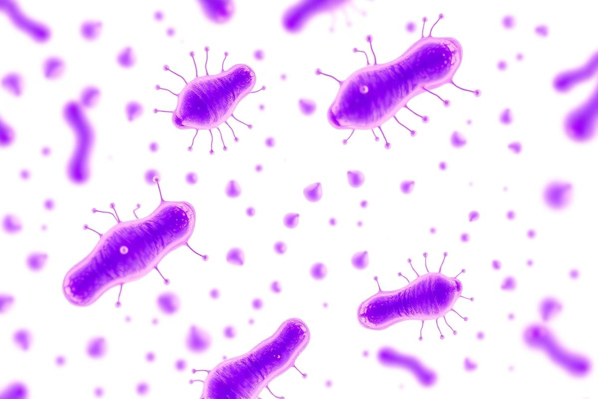 Lactobacillus probiotic bacteria illustration