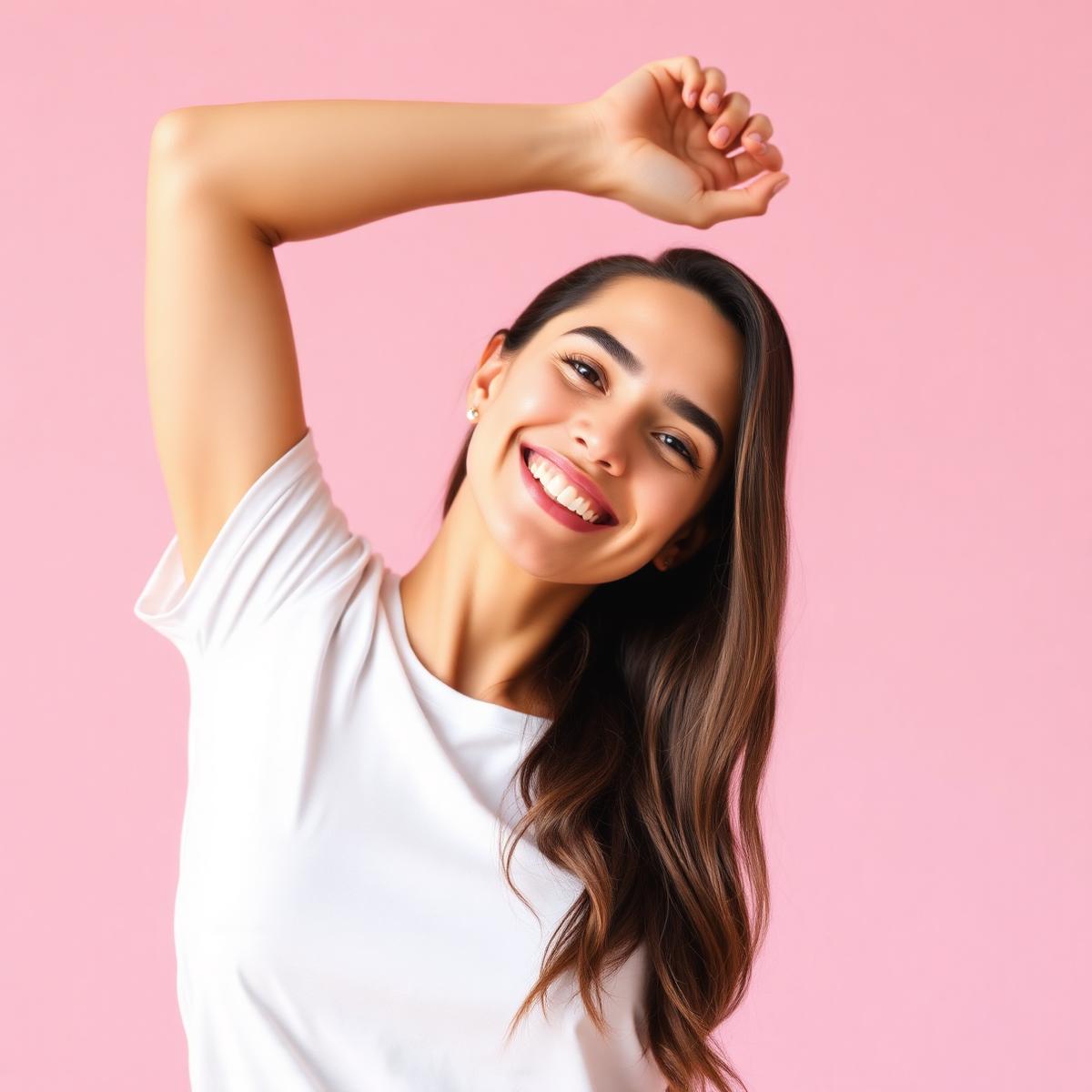 Confident happy woman feeling healthy with UroVita Care